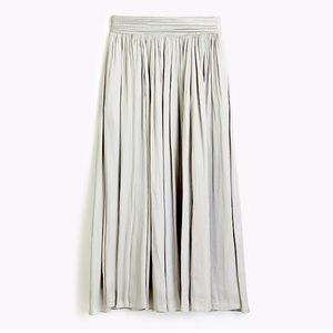 J. CREW POINT SUR CRINKLED OYSTER MAXI SKIRT